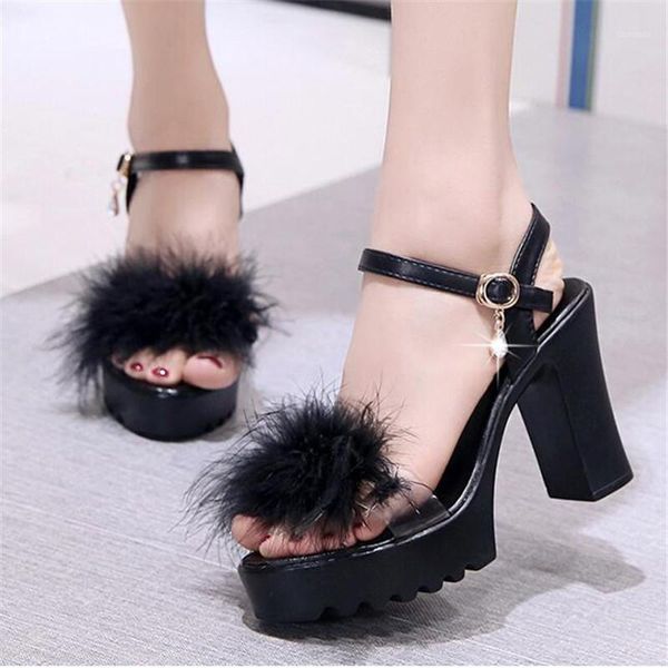 2020 summer new fashion platform party dress ladies sandals pvc fur chunky 10cm high heel women's sandals zapatos de mujer1, Black
2020 summer new fashion platform party dress ladies sandals pvc fur chunky 10cm high heel women's sandals zapatos de mujer1, Black