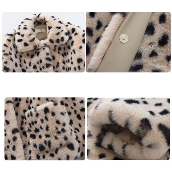 perhaps u women beige faux fur coat outwear button warm thick turn down collar pocket leopard c0368 201212, Black
perhaps u women beige faux fur coat outwear button warm thick turn down collar pocket leopard c0368 201212, Black