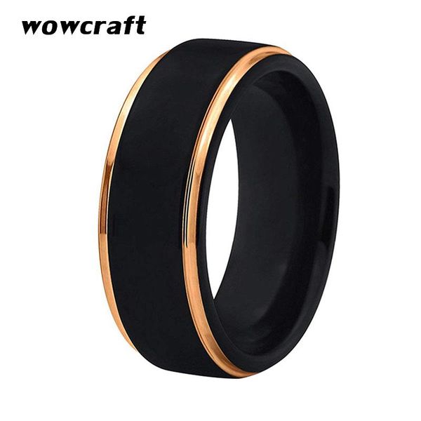 8mm black mens tungsten carbide ring womens wedding band brushed finish with yellow gold edges anniversary engagement ring, Slivery;golden
8mm black mens tungsten carbide ring womens wedding band brushed finish with yellow gold edges anniversary engagement ring, Slivery;golden