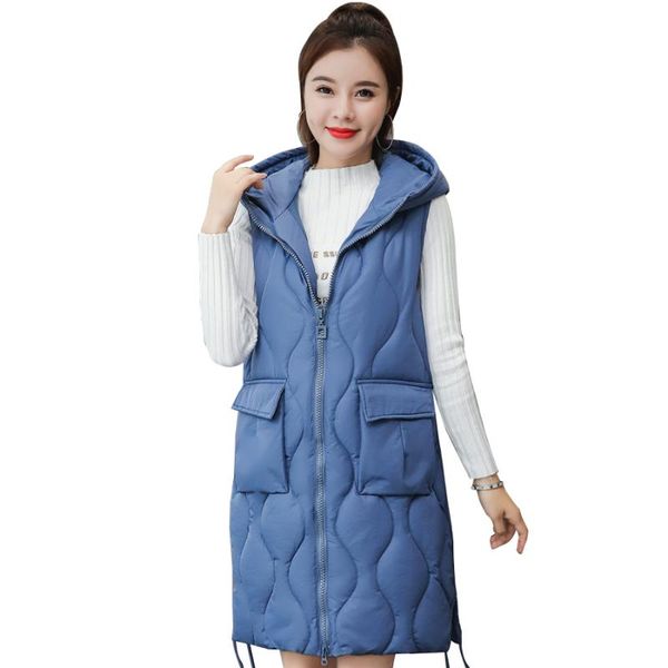 autumn winter vest women 2020 new cotton-padded hooded sleeveless vest for women long jacket thickened parka waistcoat, Black;white
autumn winter vest women 2020 new cotton-padded hooded sleeveless vest for women long jacket thickened parka waistcoat, Black;white
