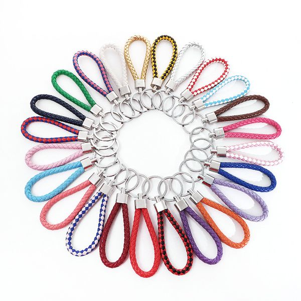 30 color pu leather braided woven keychain rope rings fit diy circle pendant key chains holder car keyrings jewelry accessories in bulk dhl, Silver
30 color pu leather braided woven keychain rope rings fit diy circle pendant key chains holder car keyrings jewelry accessories in bulk dhl, Silver