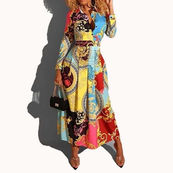 women mixed print long sleeve shirt dress casual loose turn-down collar office lady spring fall mid-calf streetwear dress t200117, White;black
women mixed print long sleeve shirt dress casual loose turn-down collar office lady spring fall mid-calf streetwear dress t200117, White;black