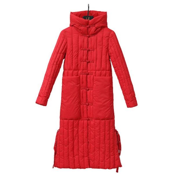 women's down & parkas 2021 winter hoodies print cotton long coat chinese style cheongsam button female overcoat fashion loose, Black
women's down & parkas 2021 winter hoodies print cotton long coat chinese style cheongsam button female overcoat fashion loose, Black