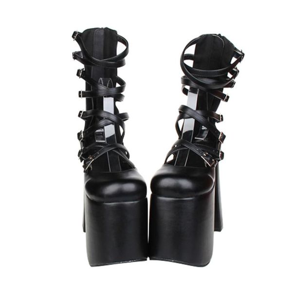boots princess sweet punk shoes anime lolita and super heel round head with zipper black women pu7015
boots princess sweet punk shoes anime lolita and super heel round head with zipper black women pu7015