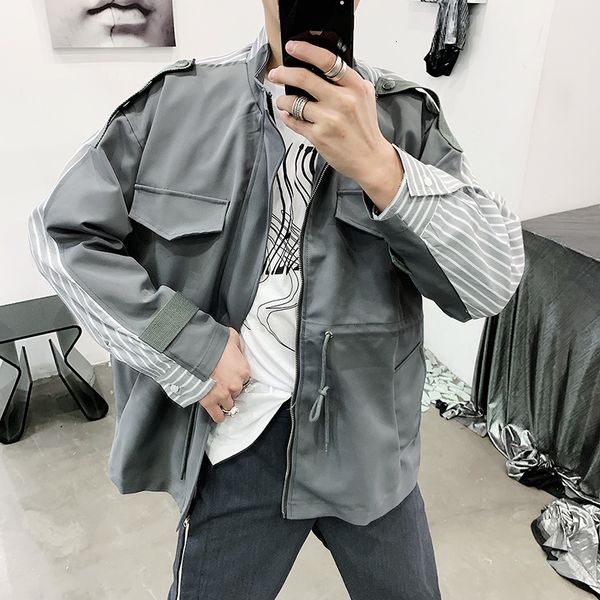 2021 New of Personality Short Spring Lining Men's Korean Version Trend Back Patchwork Cute Loose Shirt. 48KJ, Black;brown
2021 New of Personality Short Spring Lining Men's Korean Version Trend Back Patchwork Cute Loose Shirt. 48KJ, Black;brown