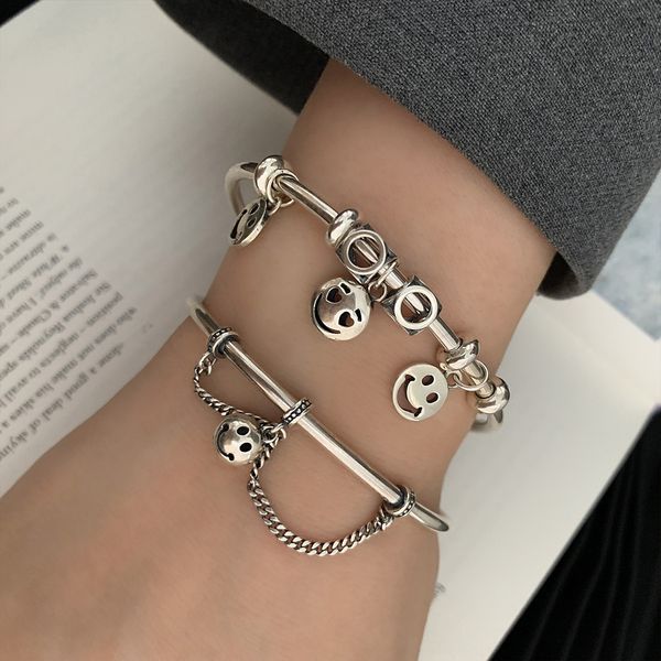 r4kcn korean heavy hop smiling face opening ins bracelet feminine temperament red personality hip industry net silver bracelet chaoren pliwm, Golden;silver
r4kcn korean heavy hop smiling face opening ins bracelet feminine temperament red personality hip industry net silver bracelet chaoren pliwm, Golden;silver