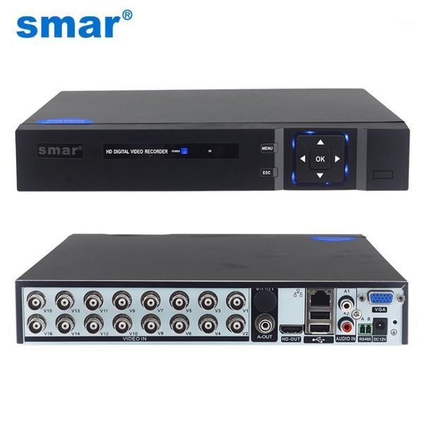 smar 5 in 1 16ch 1080n ahd dvr hybrid video recorder support 1080p ahd camera 3mp 5mp ip camera cctv home security system onvif1, Black;white
smar 5 in 1 16ch 1080n ahd dvr hybrid video recorder support 1080p ahd camera 3mp 5mp ip camera cctv home security system onvif1, Black;white