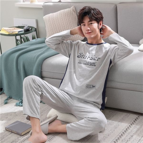 autumn winter men's cotton pajamas set letter striped sleepwear cartoon pajama casual sleep&lounge pyjamas plus size 3xl pijama y200422, Black;brown
autumn winter men's cotton pajamas set letter striped sleepwear cartoon pajama casual sleep&lounge pyjamas plus size 3xl pijama y200422, Black;brown
