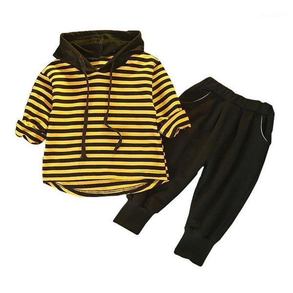 children's clothing 2020 new autumn baby boys suit infant clothes striped long-sleeved hooded boys two-piece suits 1-5 years old1, White
children's clothing 2020 new autumn baby boys suit infant clothes striped long-sleeved hooded boys two-piece suits 1-5 years old1, White