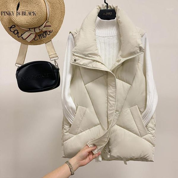 pinkyisblack stand collar women winter vests 2020 new short vest cotton padded jacket sleeveless female hooded waistcoat vest1, Black;white
pinkyisblack stand collar women winter vests 2020 new short vest cotton padded jacket sleeveless female hooded waistcoat vest1, Black;white