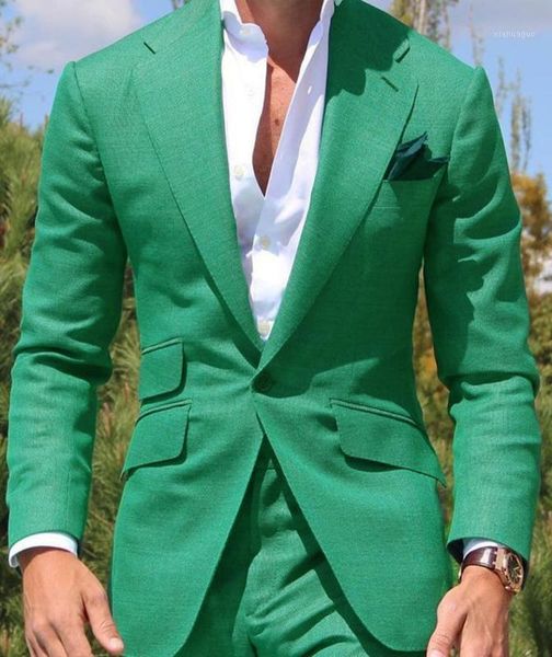 green men's suits formal business notch lapel tuxedos solid one button jacket 2 pieces groomsmen for wedding (blazer+pants)1, White;black
green men's suits formal business notch lapel tuxedos solid one button jacket 2 pieces groomsmen for wedding (blazer+pants)1, White;black