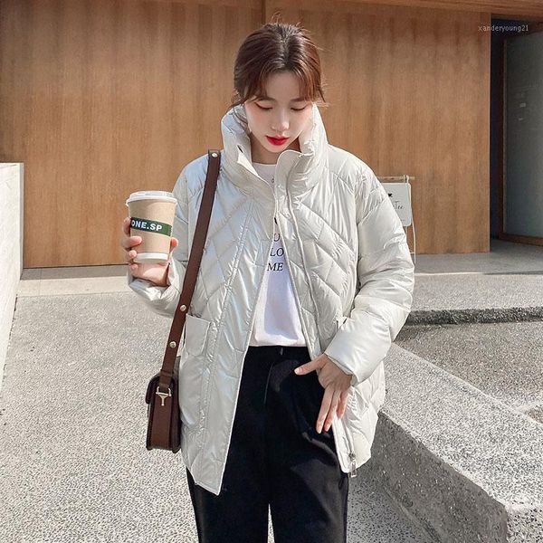 women's down & parkas 2021 fashion short stand collar parka solid color winter jacket women casual warm glossy coat1, Black
women's down & parkas 2021 fashion short stand collar parka solid color winter jacket women casual warm glossy coat1, Black