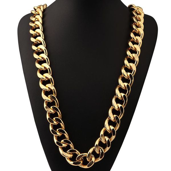 exaggerated chains street dance singer gold/silver thick aluminum chain 35.4 inch big necklace hip hop jewelry for men
exaggerated chains street dance singer gold/silver thick aluminum chain 35.4 inch big necklace hip hop jewelry for men
