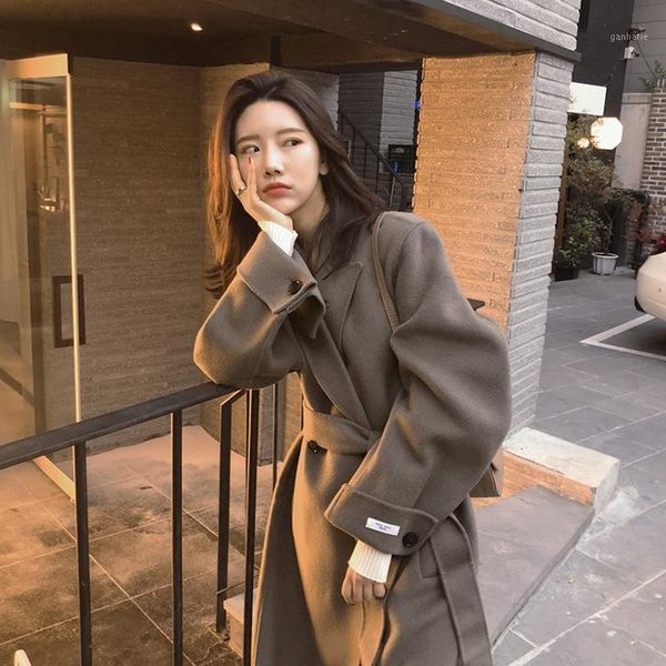 spot with double double teamed in cashmere coat female bats sleeve double-sided cloth overcoat1, Black 
spot with double double teamed in cashmere coat female bats sleeve double-sided cloth overcoat1, Black