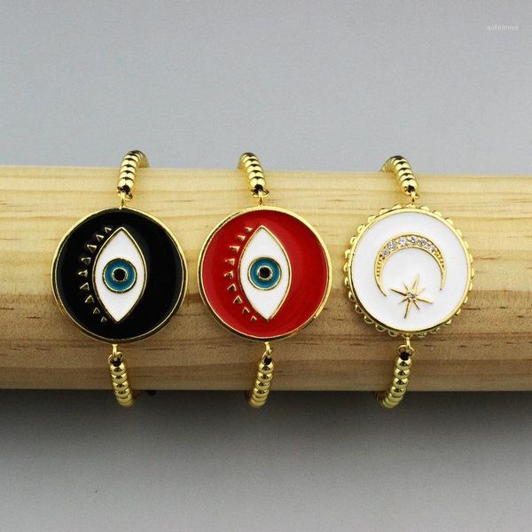 adjustable 5pcs/lot fashion cz connector bracelet,eye and moon connector bracelet ,female bracelet jewelry1, Black
adjustable 5pcs/lot fashion cz connector bracelet,eye and moon connector bracelet ,female bracelet jewelry1, Black