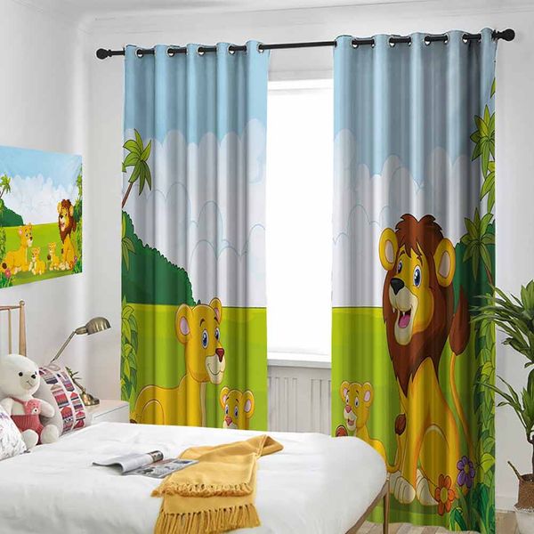 thermal insulated room darkening window shade cartoon style lion family in the forest africa savannah safari habitat curtain
thermal insulated room darkening window shade cartoon style lion family in the forest africa savannah safari habitat curtain