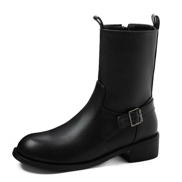 oversized thick heel metal belt buckle side zipper ankle boots fashion trend pu short plush women's shoes simple short boots, Black
oversized thick heel metal belt buckle side zipper ankle boots fashion trend pu short plush women's shoes simple short boots, Black