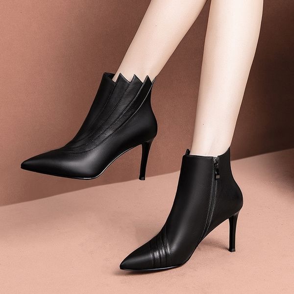 discount luxury bootswomen's autumn and winter high-end fashion women's high-heeled leather boots, Black
discount luxury bootswomen's autumn and winter high-end fashion women's high-heeled leather boots, Black