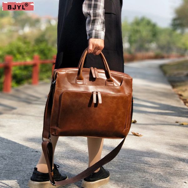 bjyl retro pu leather handbag women briefcase female computer fashion shoulder messenger bag art business lapbags
bjyl retro pu leather handbag women briefcase female computer fashion shoulder messenger bag art business lapbags