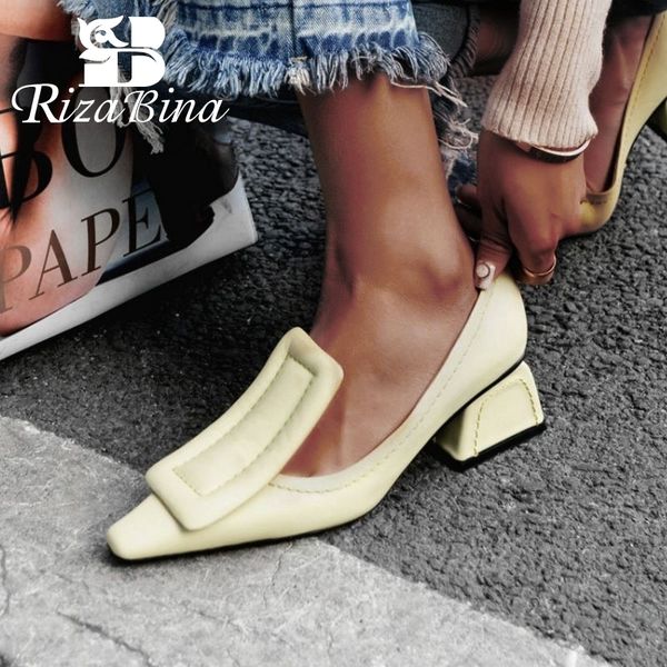 rizabina women pumps genuine leather high heel shoes women spring fashion buckle casual party designer shoes size 33-40 lj200928, Black
rizabina women pumps genuine leather high heel shoes women spring fashion buckle casual party designer shoes size 33-40 lj200928, Black