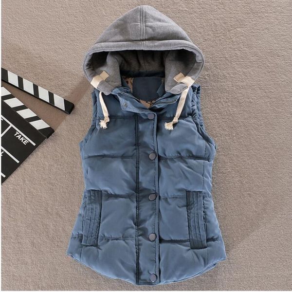 2021 autumn winter cotton waistcoat women's vest warm vests for women hooded coat chaleco punto mujer outerwear big size 6xl, Black;white
2021 autumn winter cotton waistcoat women's vest warm vests for women hooded coat chaleco punto mujer outerwear big size 6xl, Black;white