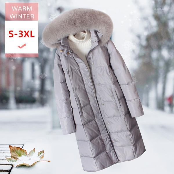 new winter real fur long white duck down jacket with hood detachable female slim thick warm zipper coat windproof big size1, Black
new winter real fur long white duck down jacket with hood detachable female slim thick warm zipper coat windproof big size1, Black