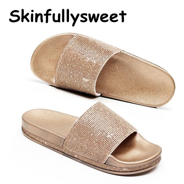 big size crystal diamond slippers summer women slippers bling beach slides flip flops ladies sandals casual shoes slip on slides t200411, Black 
big size crystal diamond slippers summer women slippers bling beach slides flip flops ladies sandals casual shoes slip on slides t200411, Black