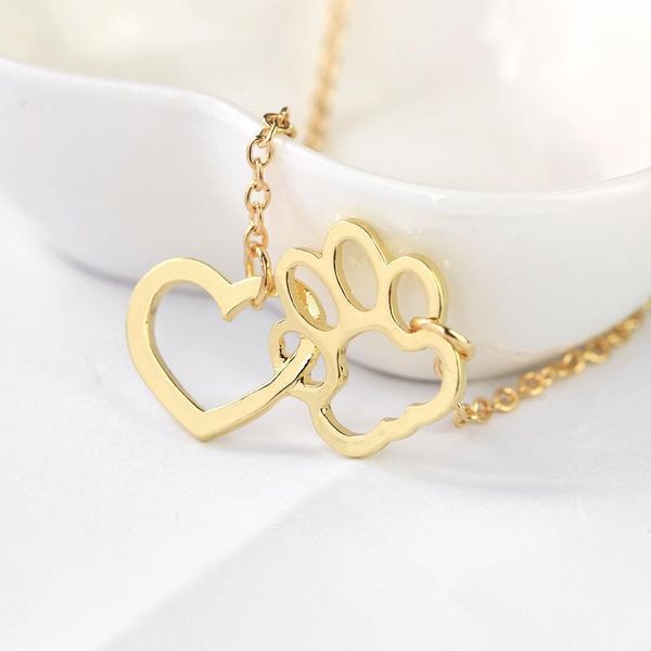 hollow dog claw heart pendant necklaces simple gold silver color chain love necklace pet dog animal jewelry gift
hollow dog claw heart pendant necklaces simple gold silver color chain love necklace pet dog animal jewelry gift