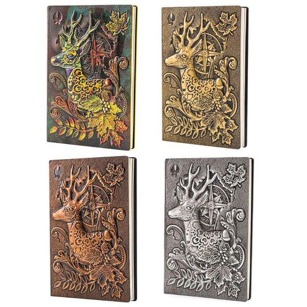 notepads creative deer embossed a5 notebook faux leather retro journal notepad travel diary planner book school office supplies c26, Purple;pink
notepads creative deer embossed a5 notebook faux leather retro journal notepad travel diary planner book school office supplies c26, Purple;pink