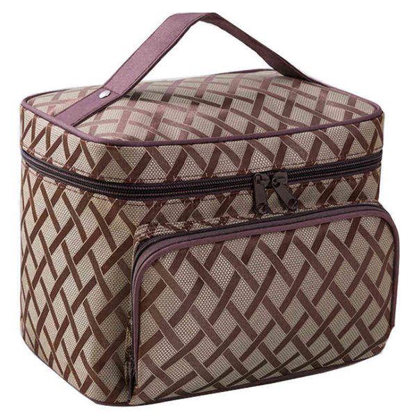 nxy cosmetic bags new woman men diamond lattice organizer makeup travel storage toiletry large capacity beauty szl603 220303