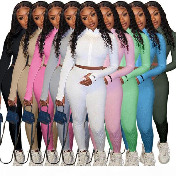 9 colors two piece set women knitted tracksuit autumn turtleneck embroidery crop and pants sport 2 piece sets womens outfits, White
9 colors two piece set women knitted tracksuit autumn turtleneck embroidery crop and pants sport 2 piece sets womens outfits, White