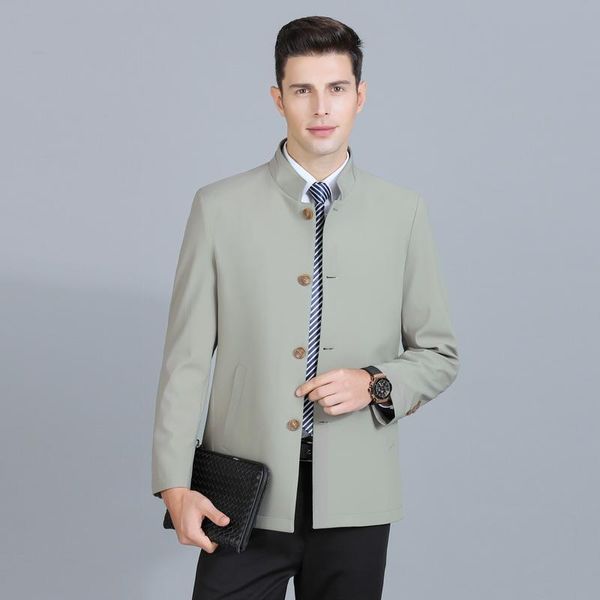 justar men's autumn new stand collar windbreaker business casual loose coat, Tan;black
justar men's autumn new stand collar windbreaker business casual loose coat, Tan;black