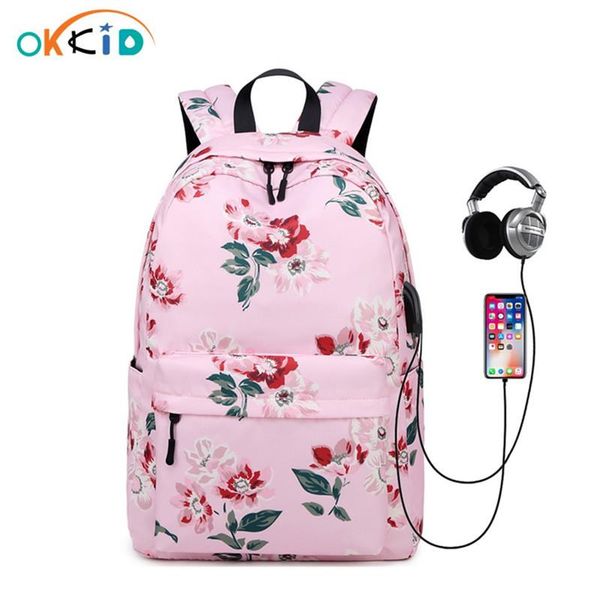 okkid childen ранцы для девочек usb charge розовый цветок рюкзак водонепроницаемый нейлон цветочные школы рюкзак kids book bag gift sqcncx
okkid childen ранцы для девочек usb charge розовый цветок рюкзак водонепроницаемый нейлон цветочные школы рюкзак kids book bag gift sqcncx