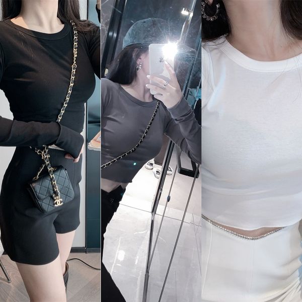 t5843 t- autumn new tight design 2020 women's long sleeve t-shirt short base shirt 5lt0o, White
t5843 t- autumn new tight design 2020 women's long sleeve t-shirt short base shirt 5lt0o, White