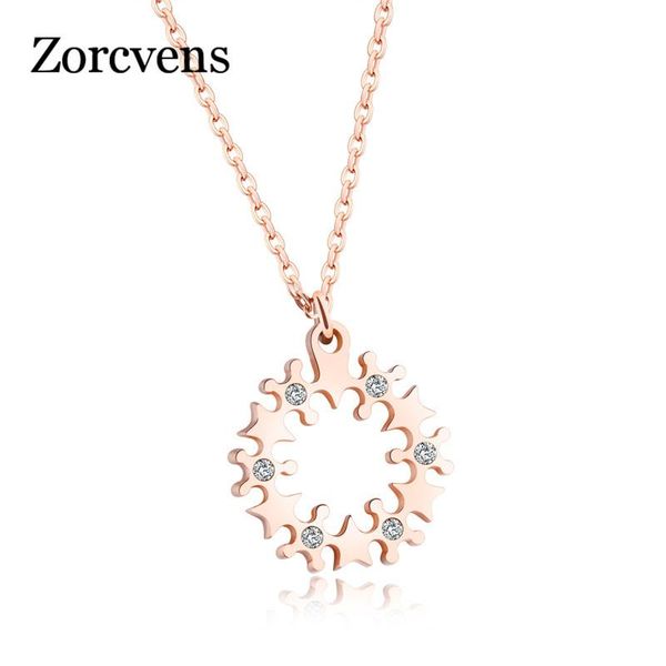 zorcvens fashion jewelry female accessories style stainless steel inlaid zirconia stsr design woman pendant necklaces, Silver
zorcvens fashion jewelry female accessories style stainless steel inlaid zirconia stsr design woman pendant necklaces, Silver