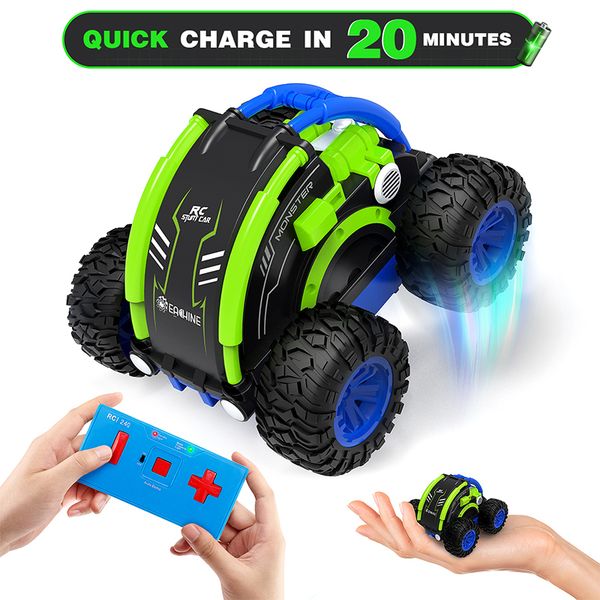 eachine ec11 rc car hight speed auto buggy 4ch stunt drift deformation rock crawler roll cars flip for kids adults toy