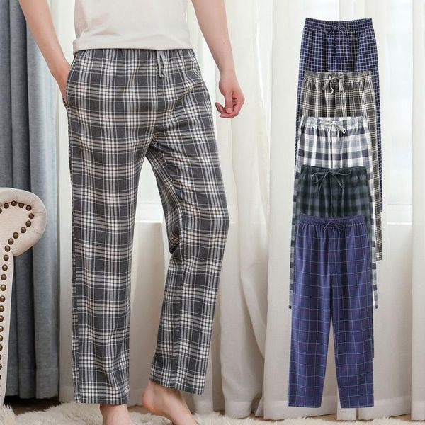 autumn soft cotton men's pajamas home pants large size plaid print sleepwear trousers male casual homewear sleep pants, Black;brown
autumn soft cotton men's pajamas home pants large size plaid print sleepwear trousers male casual homewear sleep pants, Black;brown