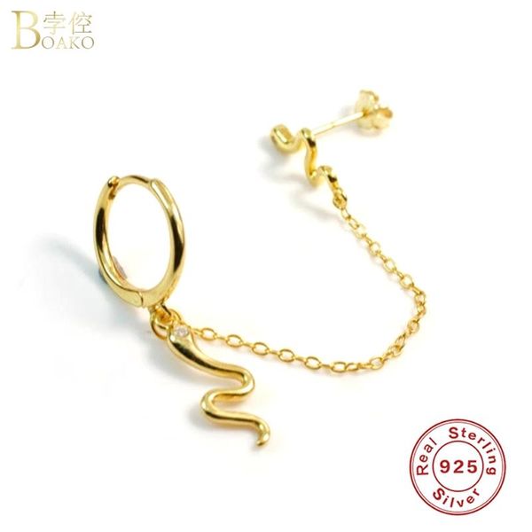 stud boako 925 sterling silver crystal zircon earring for women snake shape cz chain jewelry pendientes oorbellen, Golden;silver
stud boako 925 sterling silver crystal zircon earring for women snake shape cz chain jewelry pendientes oorbellen, Golden;silver