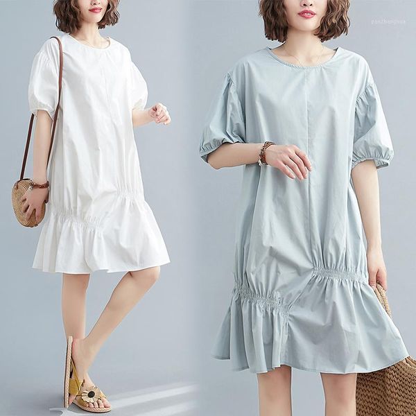 large size pregnant women loose cover belly dress irregular pleated blouse maternity clothes 86361 dresses, White
large size pregnant women loose cover belly dress irregular pleated blouse maternity clothes 86361 dresses, White