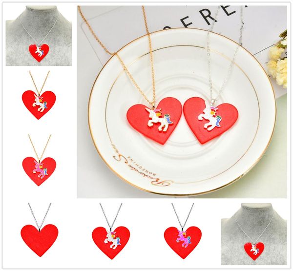 new fashion red heart unicorn pendant necklace plating chain choker christmas jewelry lovely gift ing, Silver
new fashion red heart unicorn pendant necklace plating chain choker christmas jewelry lovely gift ing, Silver