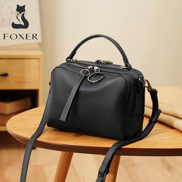 foxer genuine leather lady handle shoulder bag middle aged soft large capacity handbag for lady casual travel cross body bag c0121
foxer genuine leather lady handle shoulder bag middle aged soft large capacity handbag for lady casual travel cross body bag c0121