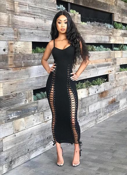 spaghetti strap evening party long dress lady night club dress knitted ribbed vestidos grommet bandage dresses, Black;gray
spaghetti strap evening party long dress lady night club dress knitted ribbed vestidos grommet bandage dresses, Black;gray
