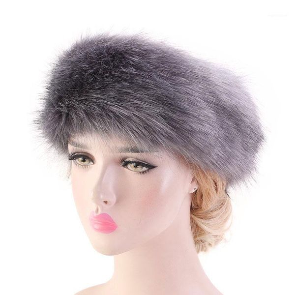Winter Warm Faux Fur Hat For Women Headband Turban Soft Fluffy Ear Warmer Earmuff Beanie Hat Bandanas Cap gorro1, Blue;gray
Winter Warm Faux Fur Hat For Women Headband Turban Soft Fluffy Ear Warmer Earmuff Beanie Hat Bandanas Cap gorro1, Blue;gray