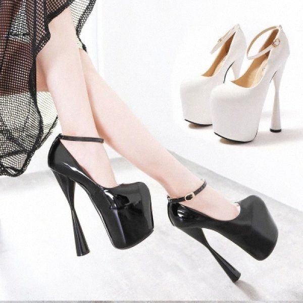 HOT Patent Leather Women Pumps High Heel 19CM Wedding Shoes Platform Concise Steel Pipe Dance Nightclub Ladies Pumps Size 34-43 #6z83, Black
HOT Patent Leather Women Pumps High Heel 19CM Wedding Shoes Platform Concise Steel Pipe Dance Nightclub Ladies Pumps Size 34-43 #6z83, Black