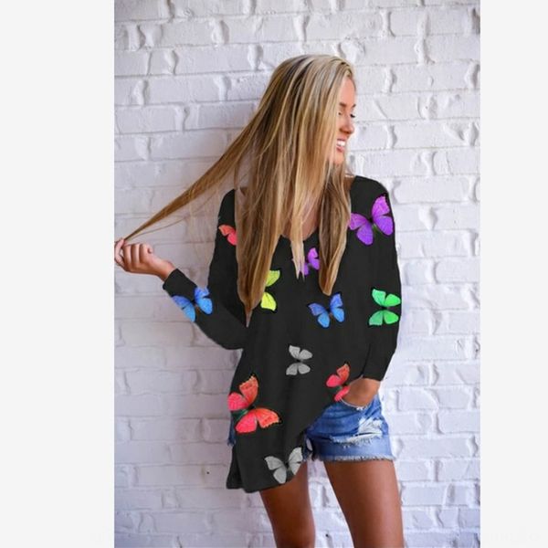 autumn winter 2020 new women's printed v-neck long sleeve t-shirt autumn winter 2020 new butterflybutterfly butterflywomen's butte, White
autumn winter 2020 new women's printed v-neck long sleeve t-shirt autumn winter 2020 new butterflybutterfly butterflywomen's butte, White