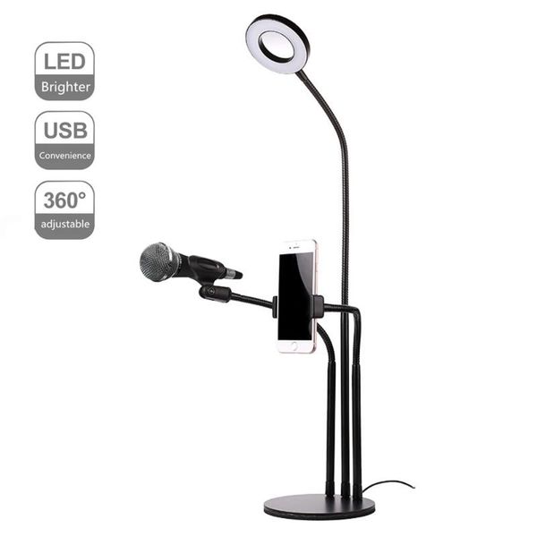 flash heads usb charging camera pography ring light led selfie fill deskwith phone clip microphone bracket for live youtube
flash heads usb charging camera pography ring light led selfie fill deskwith phone clip microphone bracket for live youtube