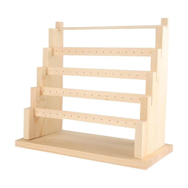5 layers wooden earrings jewelry display stand earring necklace display stand home decoration earring bracelet storage rack, Pink;blue
5 layers wooden earrings jewelry display stand earring necklace display stand home decoration earring bracelet storage rack, Pink;blue
