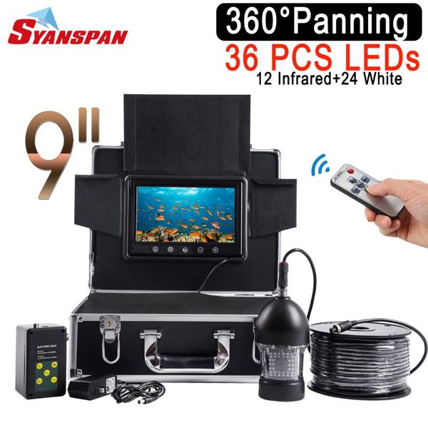syanspan rotate by 360 degree waterproof 100m fish finder 9"monitor hd fishfinder video camera underwater ice fishing 36 leds
syanspan rotate by 360 degree waterproof 100m fish finder 9"monitor hd fishfinder video camera underwater ice fishing 36 leds