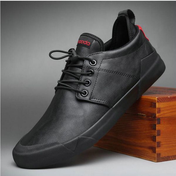 leather fashion all black sneakers zapatos hombre men casual flats shoes a52-41, Red;white
leather fashion all black sneakers zapatos hombre men casual flats shoes a52-41, Red;white
