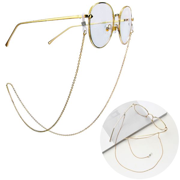 2020 chic gold silver chains sunglasses lanyard eyeglass chain reading glasses cord holder neck strap rope
2020 chic gold silver chains sunglasses lanyard eyeglass chain reading glasses cord holder neck strap rope
